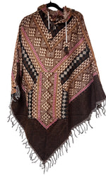 Load image into Gallery viewer, Mönstrad Poncho med Luva