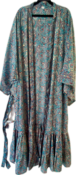 Ladda upp bild till gallerivisning, Kimono/klänning med volang
