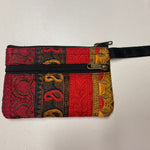 Ladda upp bild till gallerivisning, 4.Plånbok i tyg med 2 fickor stor med handtag