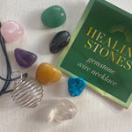 Ladda upp bild till gallerivisning, Kristall halsband 7 ädelstenar