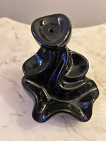 Ladda upp bild till gallerivisning, Vattenfall backflow rökelsebrännare med rök som rinner nedåt för meditation fram svart