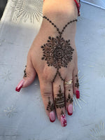 Ladda upp bild till gallerivisning, Henna lera tatuering röd