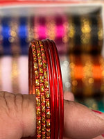 Load image into Gallery viewer, Indiska barnbangles 2:2 – 6 st, glitter & enfärgade