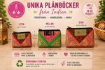 Load image into Gallery viewer, Mellan indisk plånbok – unik & färgglad