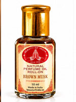 Load image into Gallery viewer, Brown Musk parfymolja 10 ml – flaska framifrån | Beauty of India