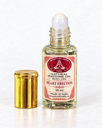 Load image into Gallery viewer, Heart Erection parfymolja 10 ml med öppen roll-on och guldkork