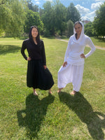 Ladda upp bild till gallerivisning, Yoga tröja med luva lång ärm utan tryck