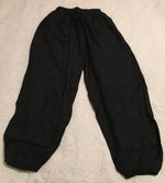 Load image into Gallery viewer, Black Plain trousers in viscose X-long