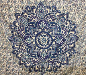 Bedsheet Lotus Mandala färg dubbel