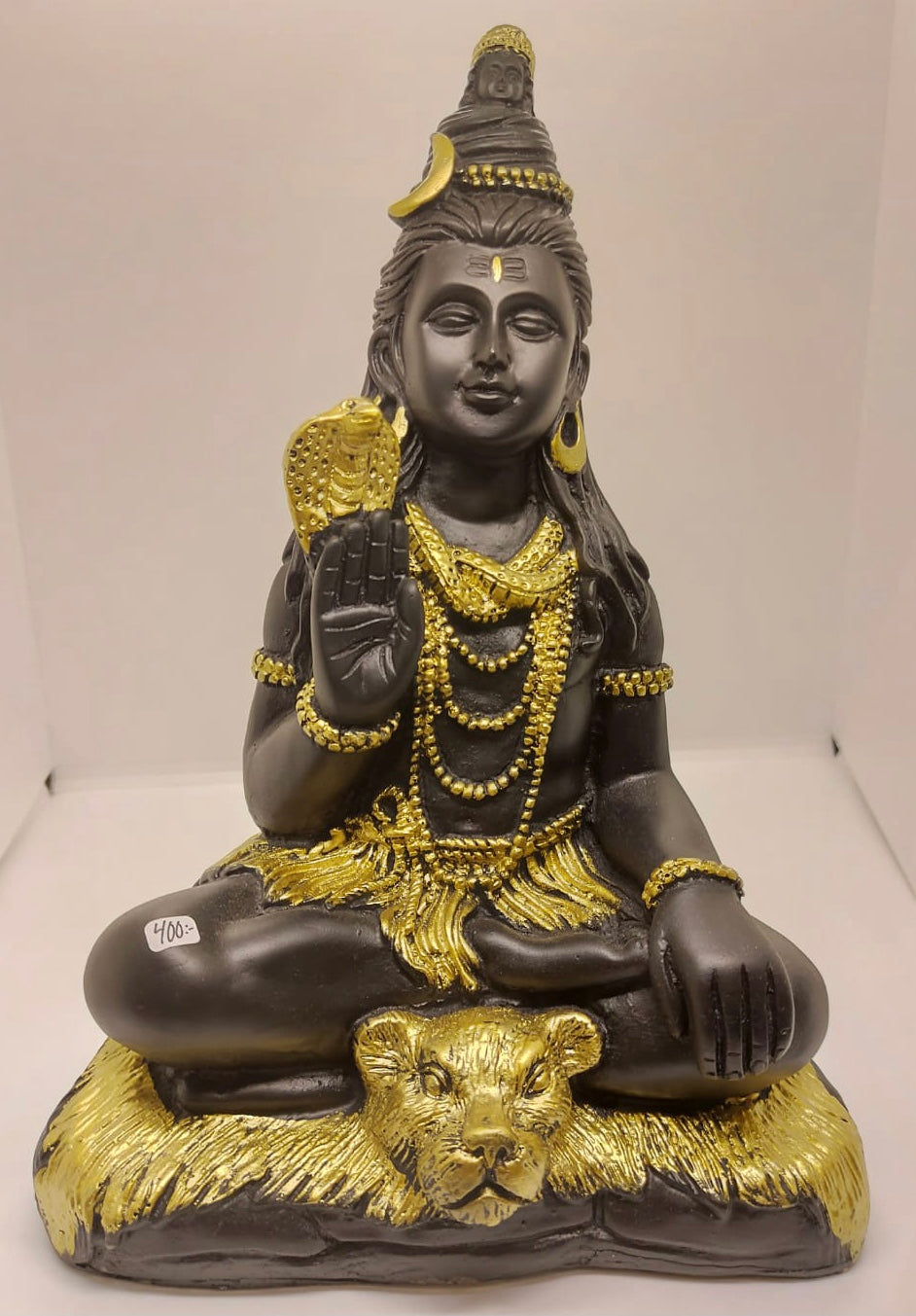 Shiva staty guld/svart