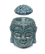 Ladda upp bild till gallerivisning, Aromalampa med Krackelerad Glasyr Thai Buddha Huvud
