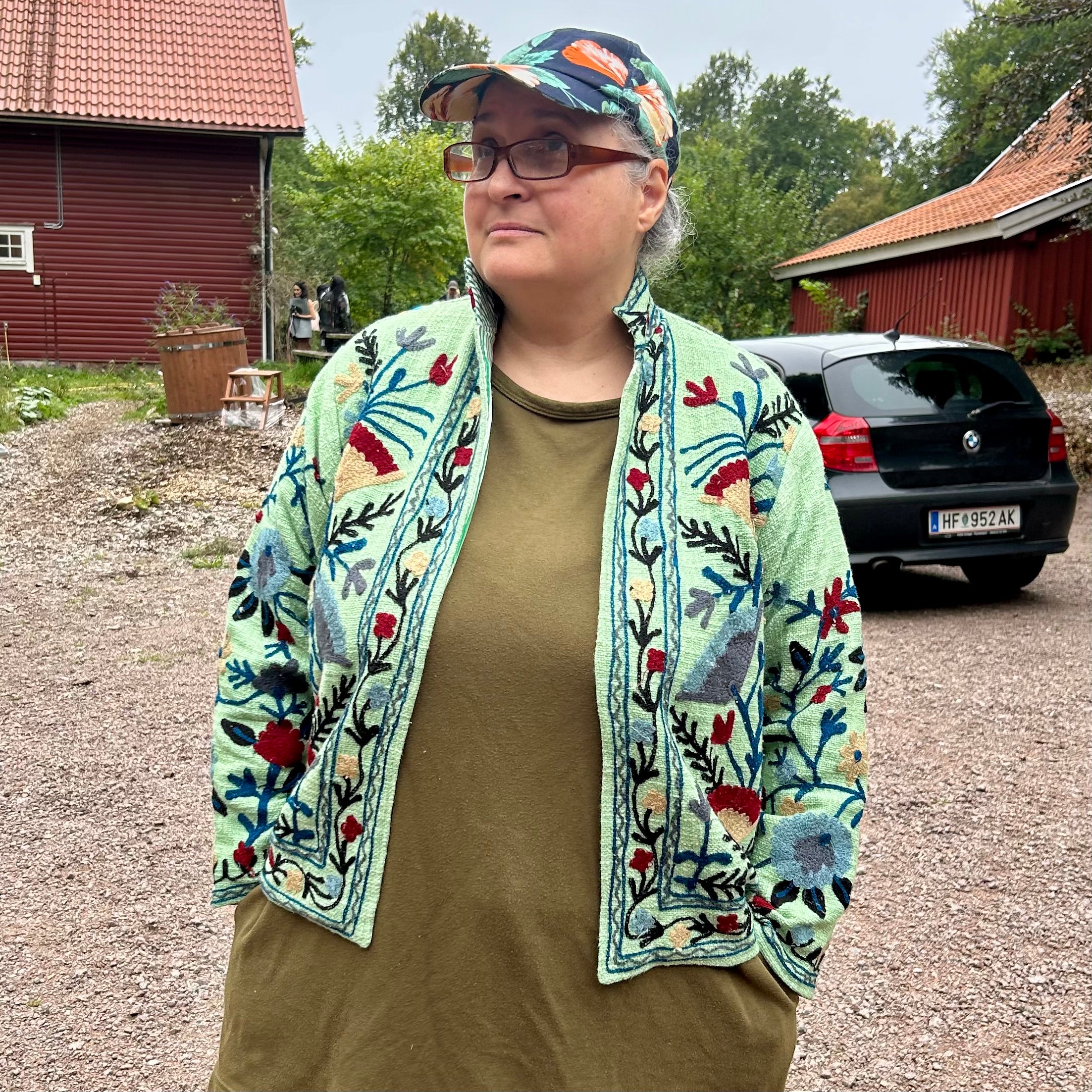 Broderad jacka