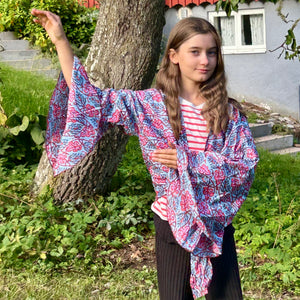 Tie blouse cotton