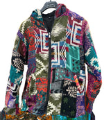 Ladda upp bild till gallerivisning, Akryljacka med fleecefoder och luva
