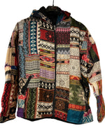 Load image into Gallery viewer, Akryljacka med fleecefoder och luva mönster
