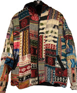 Load image into Gallery viewer, Akryljacka med fleecefoder och luva mönster
