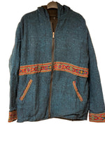 Ladda upp bild till gallerivisning, Akryljacka med fleecefoder och luva
