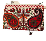 Ladda upp bild till gallerivisning, Broderad handledsväska från Indien – unik färgstark clutch
