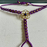 Ladda upp bild till gallerivisning, 4. Flower of Life Handsmyckesarmband i makramé

