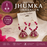 Load image into Gallery viewer, Stora indiska Jhumka-örhängen med pärlor – unika exemplar

