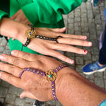 Ladda upp bild till gallerivisning, 1. Flower of Life Handsmyckesarmband i makramé
