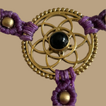 Ladda upp bild till gallerivisning, 1. Flower of Life Handsmyckesarmband i makramé
