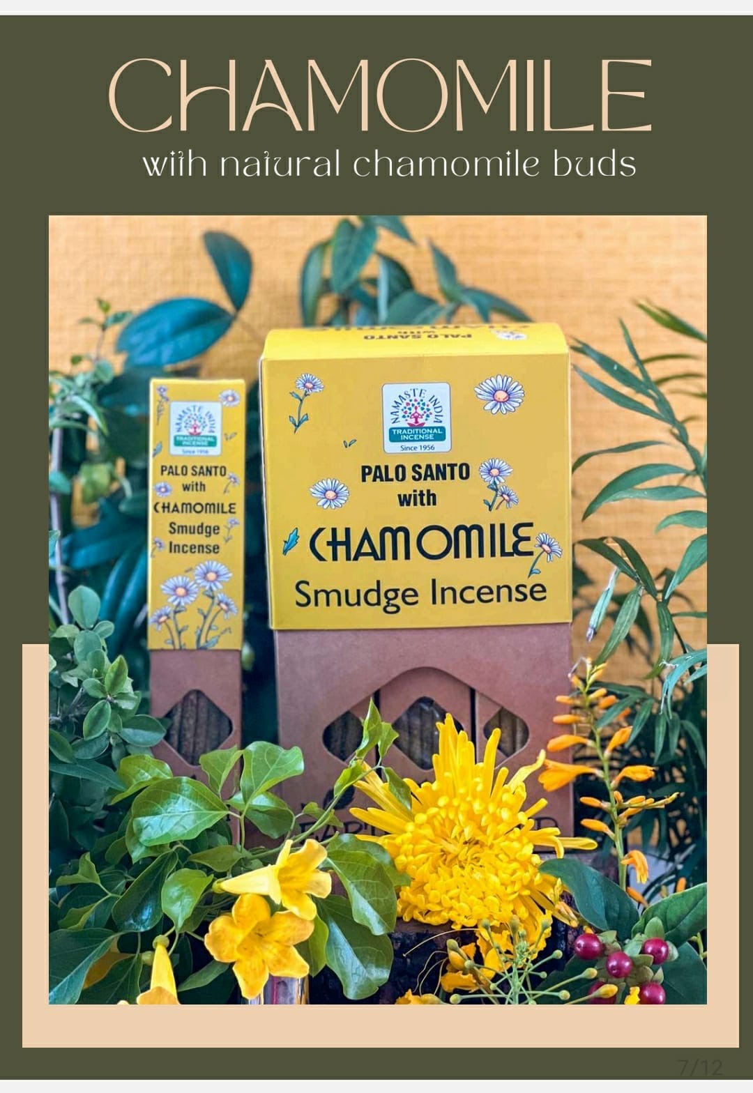 Okray Namaste Blommor & Örter Blandad Smudge Rökelse - Set med 4