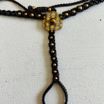 Load image into Gallery viewer, 2. Flower of Life Macramé Hand Jewelry Bracelet
