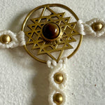 Ladda upp bild till gallerivisning, 3. Flower of Life Handsmyckesarmband i makramé
