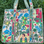 Ladda upp bild till gallerivisning, 4. Praktisk och rymlig tygväska i bomull Frida Kahlo
