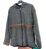 Ladda upp bild till gallerivisning, Akryljacka med fleecefoder och luva
