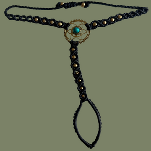 1. Flower of Life Handsmyckesarmband i makramé