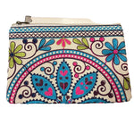 Ladda upp bild till gallerivisning, Broderad handledsväska från Indien – unik färgstark clutch
