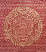 Ladda upp bild till gallerivisning, Bedsheet Mandala röd/guld
