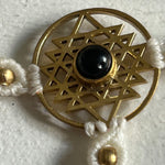 Ladda upp bild till gallerivisning, 3. Flower of Life Handsmyckesarmband i makramé
