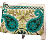 Ladda upp bild till gallerivisning, Broderad handledsväska från Indien – unik färgstark clutch

