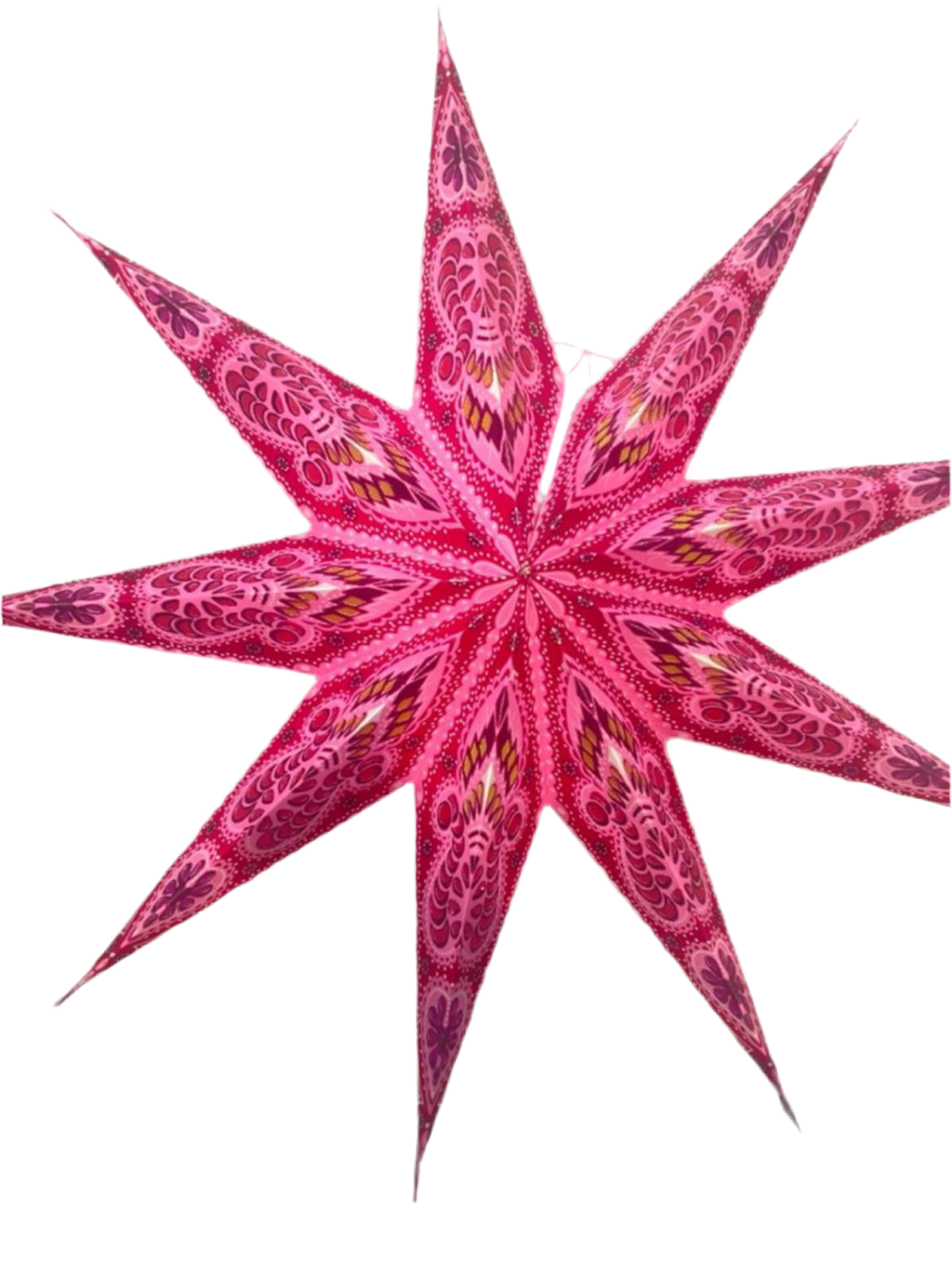 3. Julstjärna rosa 9 spetsar