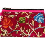 Load image into Gallery viewer, Indisk broderad sammetsbörs – blommor
