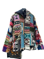 Ladda upp bild till gallerivisning, Akryljacka med fleecefoder och luva
