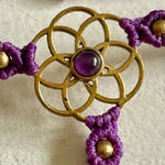 Ladda upp bild till gallerivisning, 4. Flower of Life Handsmyckesarmband i makramé

