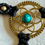 Ladda upp bild till gallerivisning, 1. Flower of Life Handsmyckesarmband i makramé
