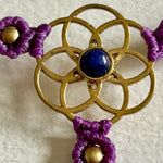 Ladda upp bild till gallerivisning, 4. Flower of Life Handsmyckesarmband i makramé
