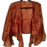 Load image into Gallery viewer, Silk tie top with wide sleeves
