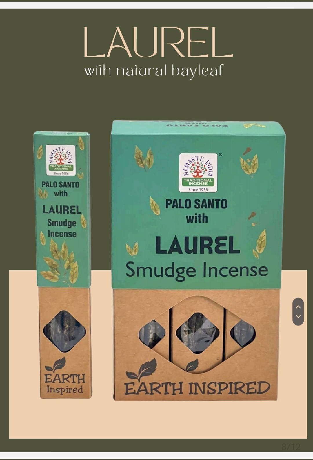 Lagerblad & Palo Santo Smudge Rökelsepinnar