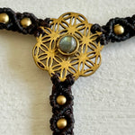 Load image into Gallery viewer, 2. Flower of Life Macramé Hand Jewelry Bracelet
