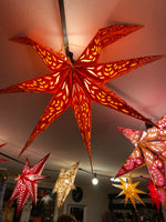 Ladda upp bild till gallerivisning, 8. Julstjärna orange / röd nyhet!
