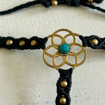 Ladda upp bild till gallerivisning, 4. Flower of Life Handsmyckesarmband i makramé
