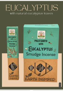 Eukalyptus med palosanto Smudge Rökelsepinnar