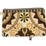 Ladda upp bild till gallerivisning, Broderad handledsväska från Indien – unik färgstark clutch
