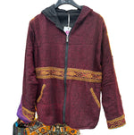 Ladda upp bild till gallerivisning, Akryljacka med fleecefoder och luva
